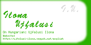 ilona ujfalusi business card